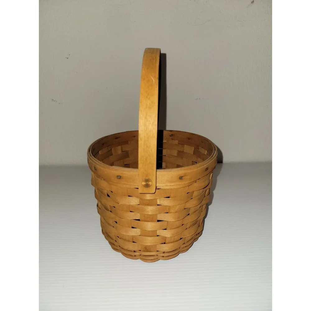 Vintage‎ Longaberger 1993 Circular  Small Basket No Lid